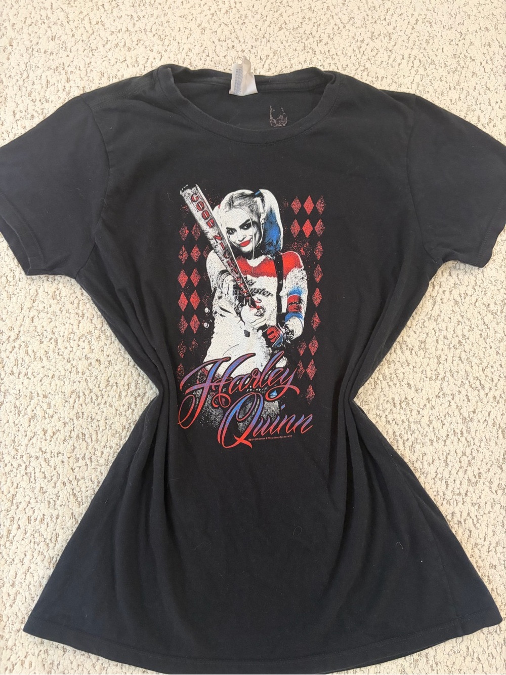 Gildan Black Harley Quinn baby tee